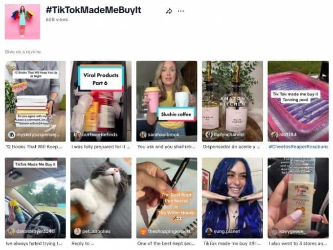 TikTok Shopping #TikTokMadeMeBuyIt